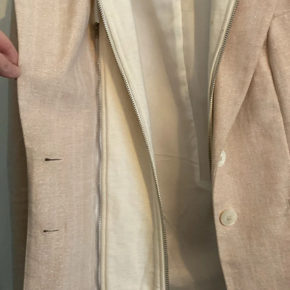 Vintage Veronica Beard 100% Linen Blazer Medium - Picture 7 of 13